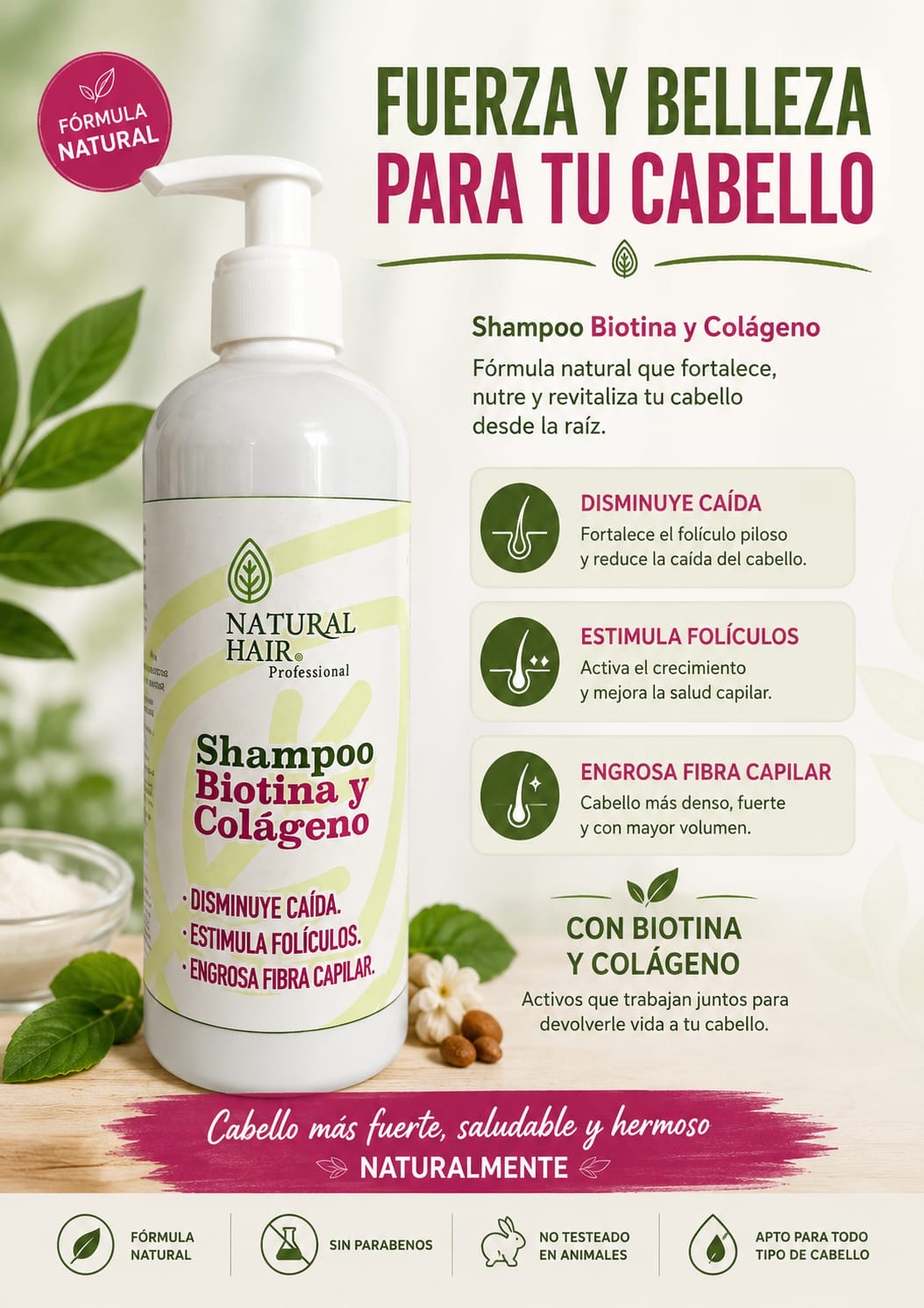 SHAMPOO BIOTINA Y COLAGENO